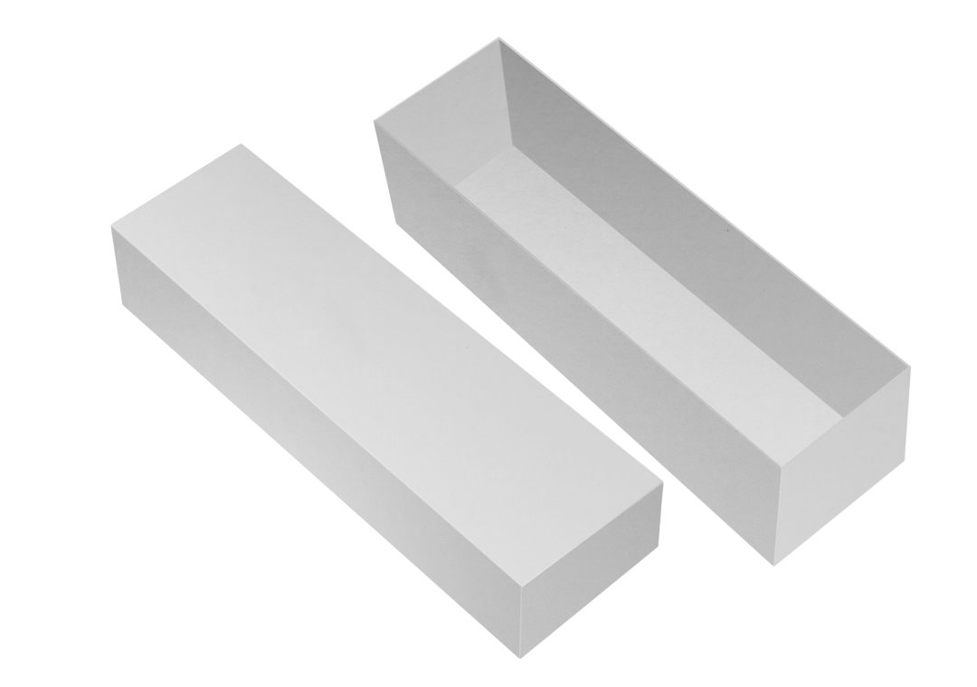 Tray & Lid Box Rigid White