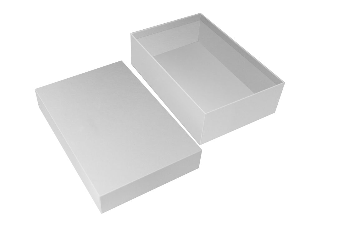 Tray & Lid Box Rigid White Wd01
