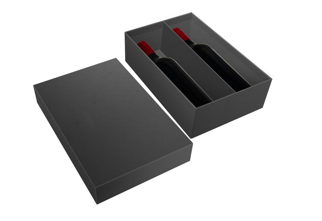 Tray & Lid Box Rigid Black Wd Inser Black