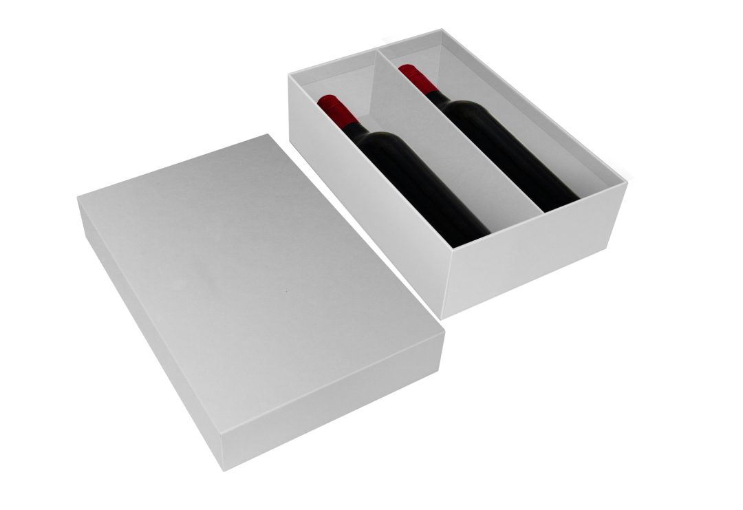 Tray & Lid Box Rigid Black Wd Insert White