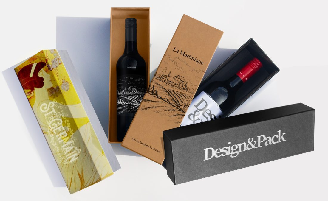 Wine Single White Kraft Blck Layers